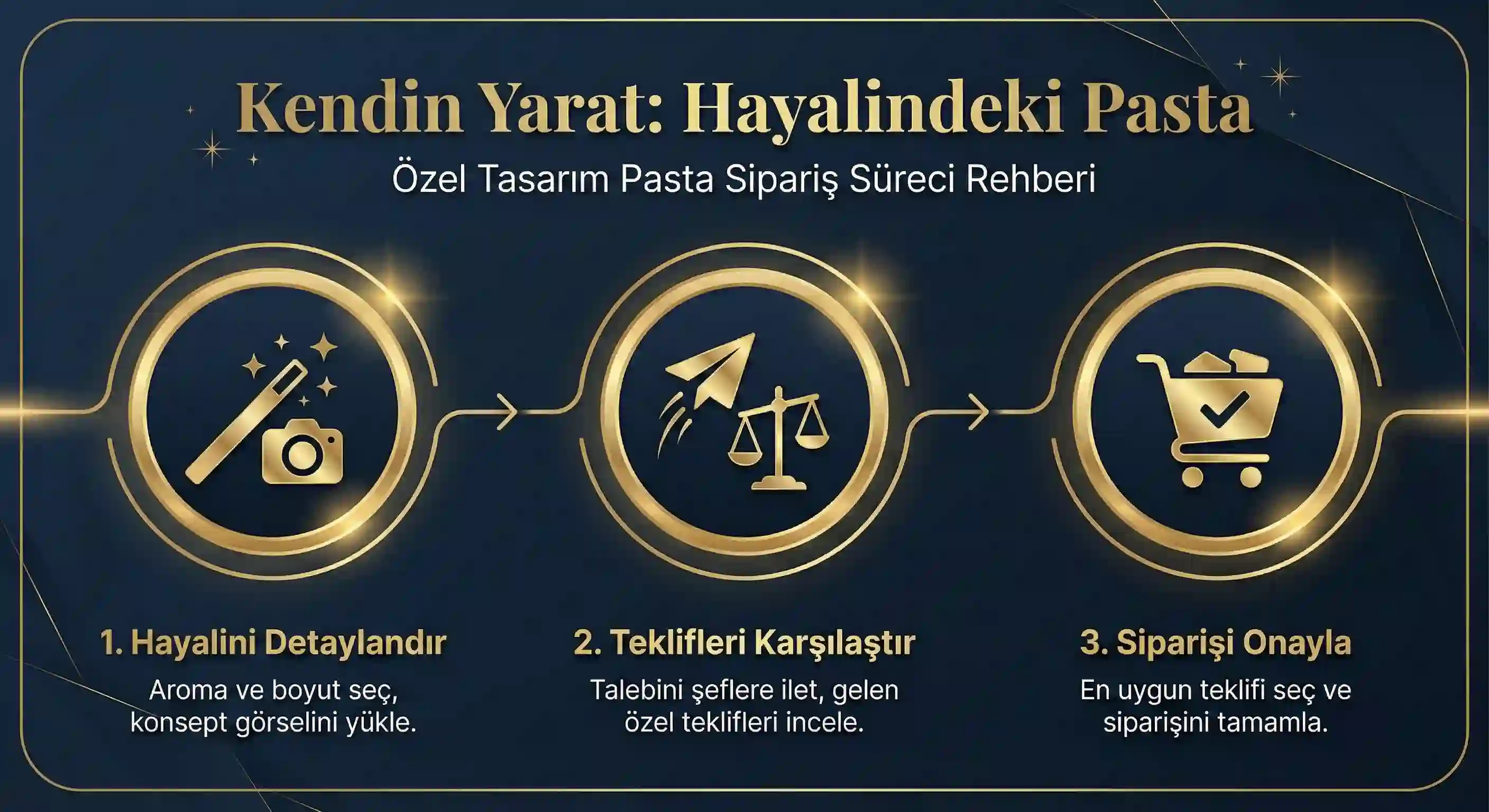 Özel Tasarım Pasta Sipariş Süreci