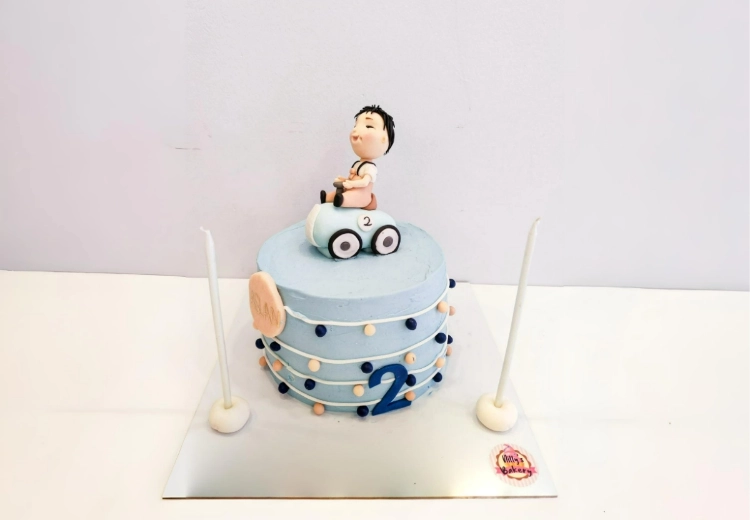 Çocuk Araba Figürlü Pasta