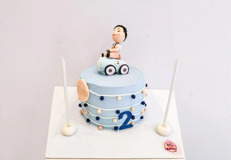 Çocuk Araba Figürlü Pasta