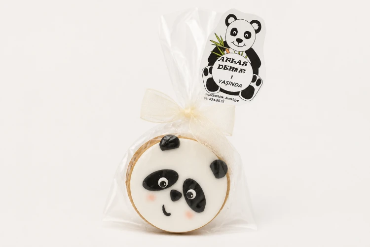 Kişiye Özel Panda Figürlü Butik Kurabiye