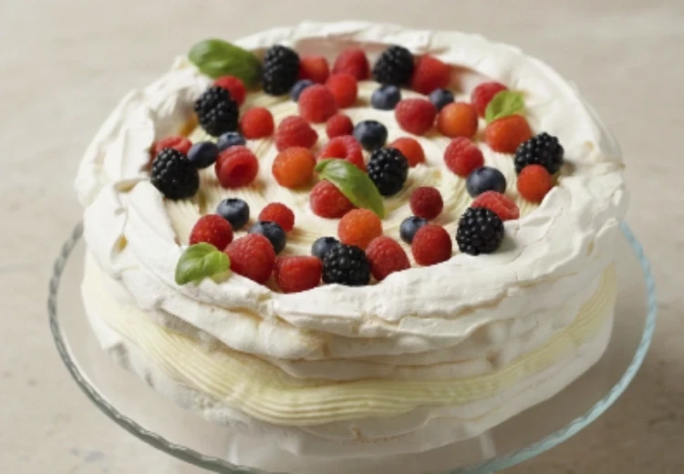 Orman Meyveli Pavlova Pasta