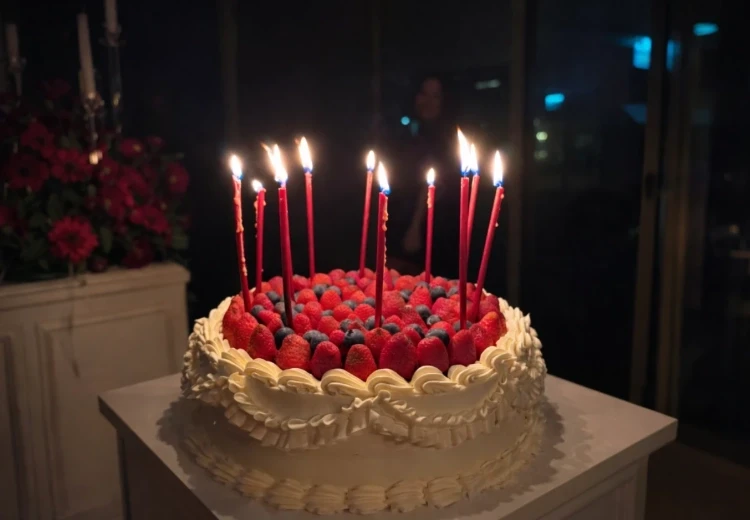 Vintage Berry: Dantel Kremalı ve Taze Çilek Kaplı Özel Butik Pasta